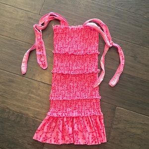 The cutest boutique dress in pink and red. Size XS. Worn once